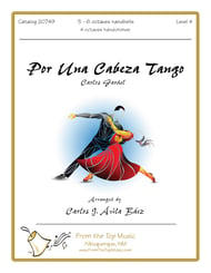 Por Una Cabeza Tango Handbell sheet music cover Thumbnail